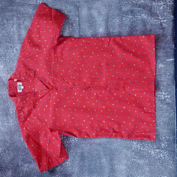 Vintage 90s Flag Button-Up T-Shirt - Picture 1 of 6